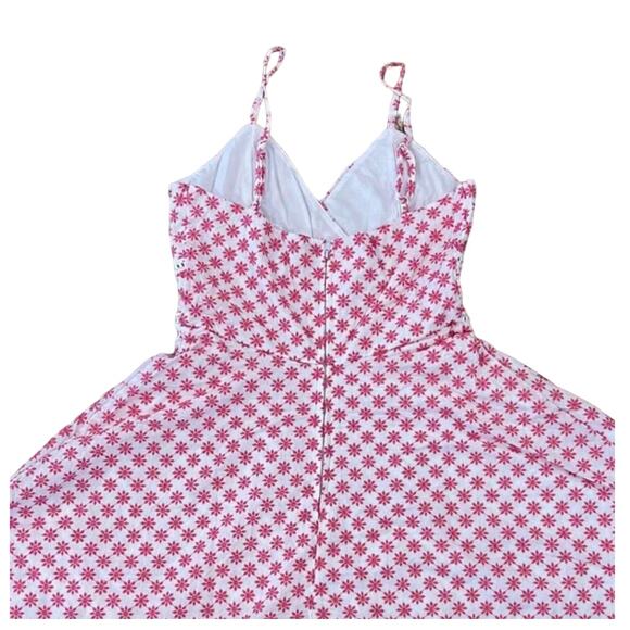 NWT Francesca's Collections Jun & Ivy Pink & White Eyelet Daisy Skater Dress - Picture 6 of 14